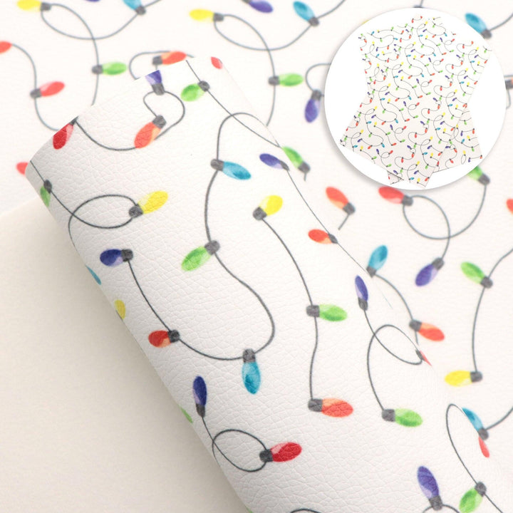 Lisslune | Christmas Blossom Synthetic Leather Craft Sheets - Create Your Holiday Magic!