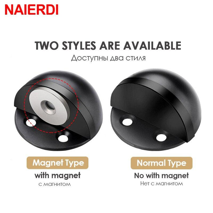 Lisslune | SilentShield Magnetic Door Stopper Set - Premium Stainless Steel for a Peaceful Home