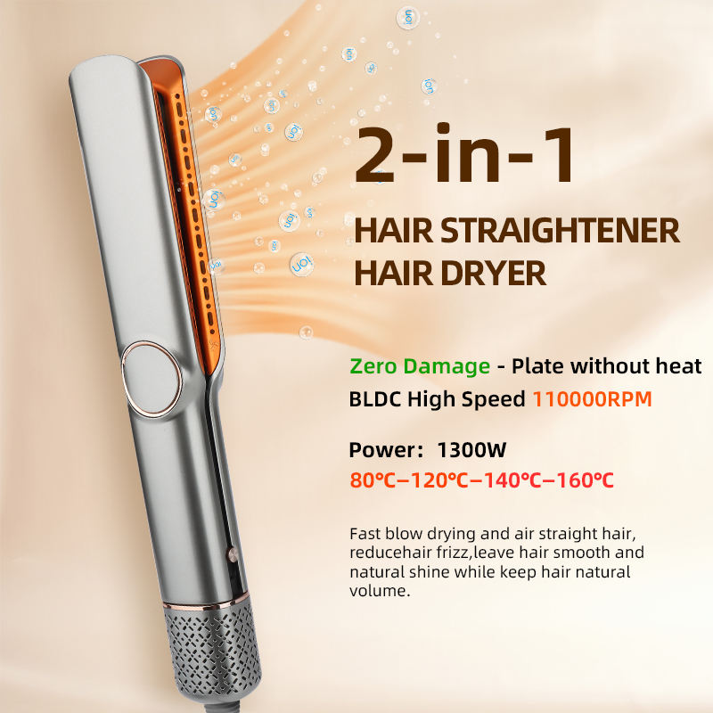 Lisslune | StraightStyler | 2-in-1 Hair Dryer & Straightener for Effortless Styling