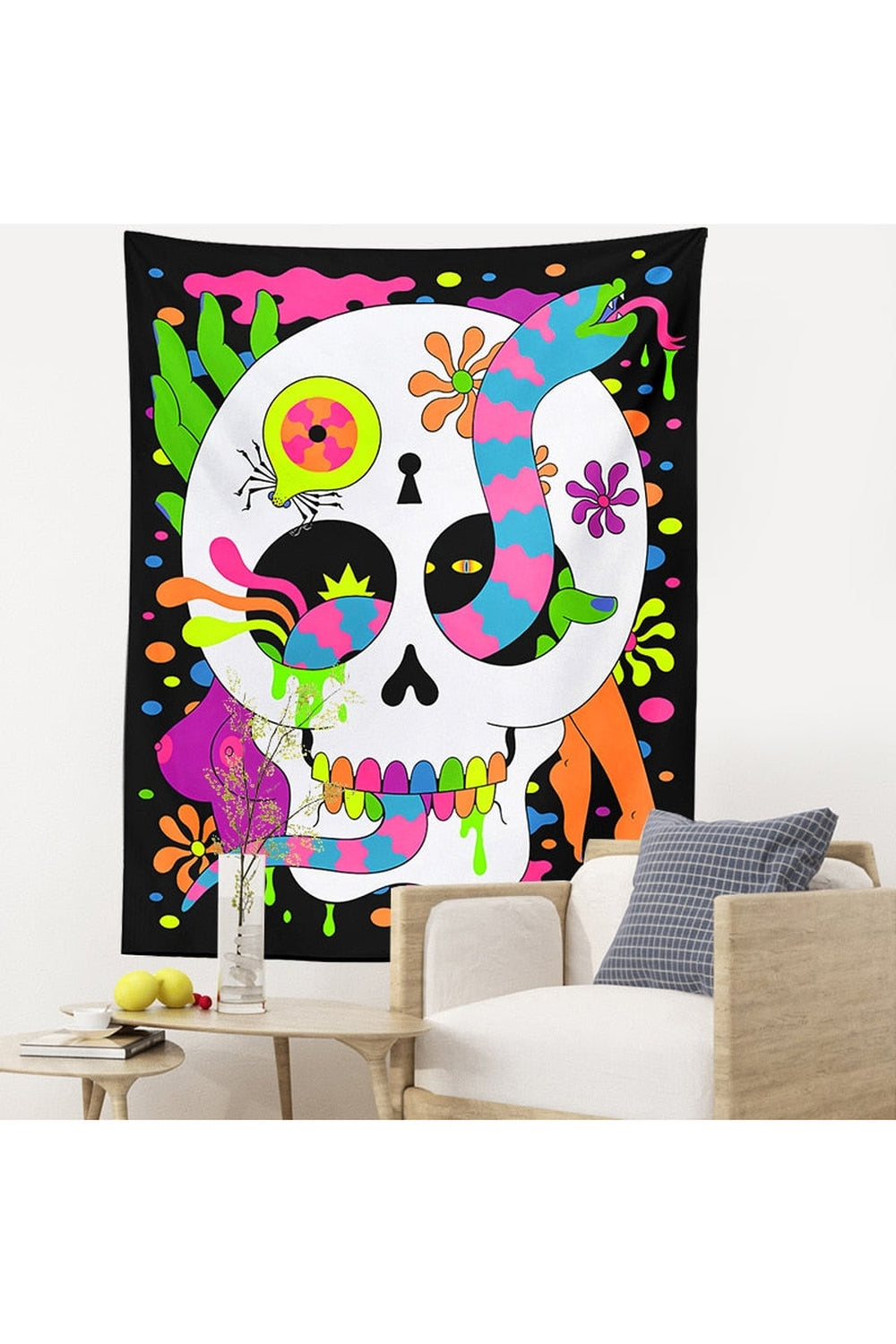 Lisslune | Magic Floral Psychedelic Tapestry