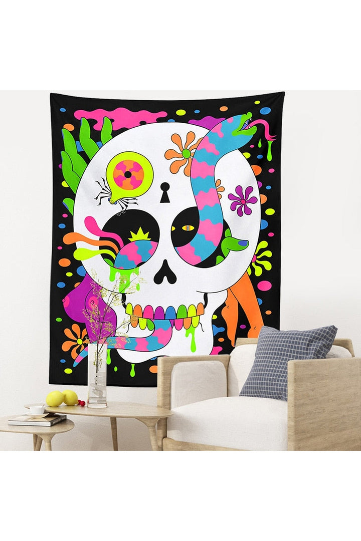 Lisslune | Magic Floral Psychedelic Tapestry