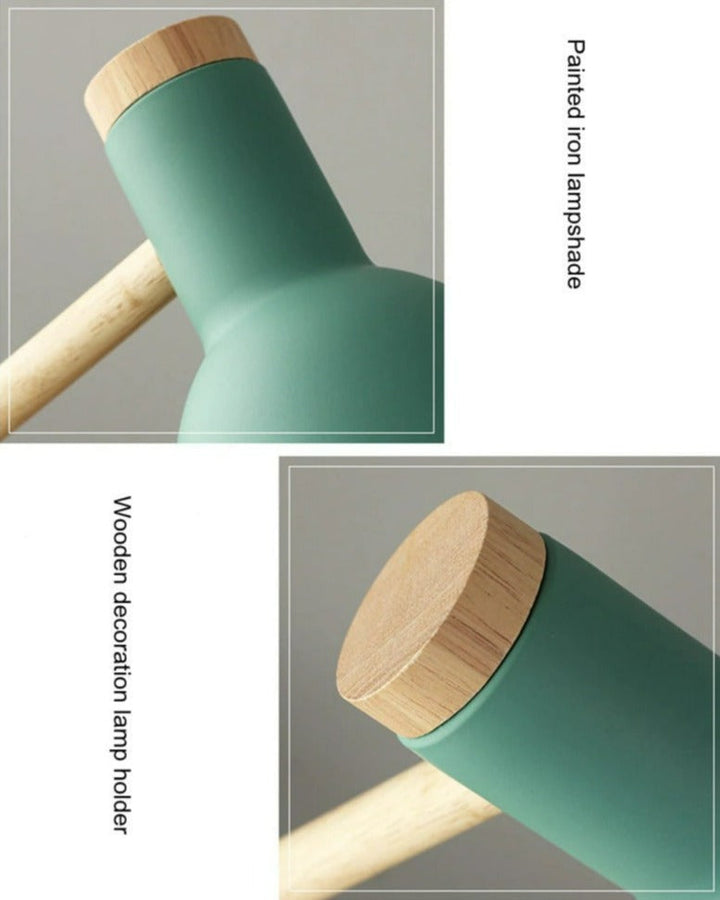 Lisslune | LuminoShade – Modern desk lamp made of wood in Scandinavian style