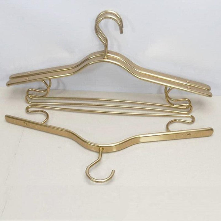 Lisslune | Stylish eco-friendly aluminum alloy non-slip hangers - 5-pack for premium dress management