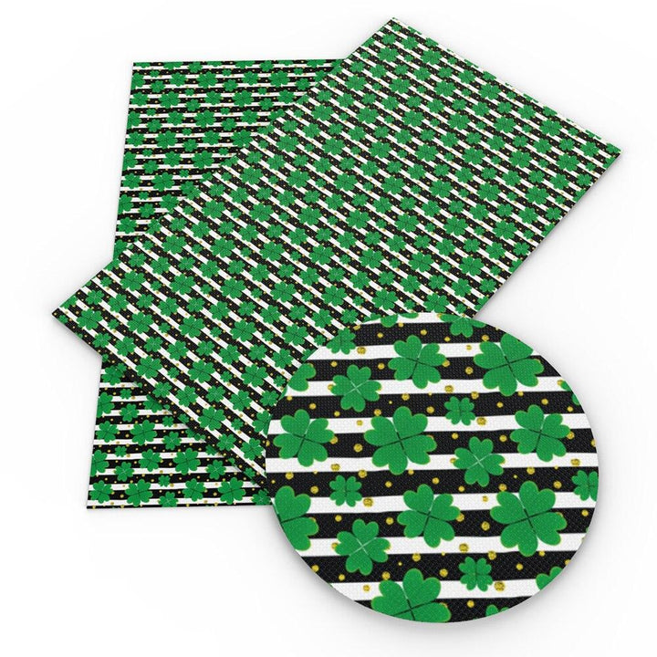 Lisslune | St. Patrick's Day Synthetic Leather Crafting Sheet - Creative Hairband Kit