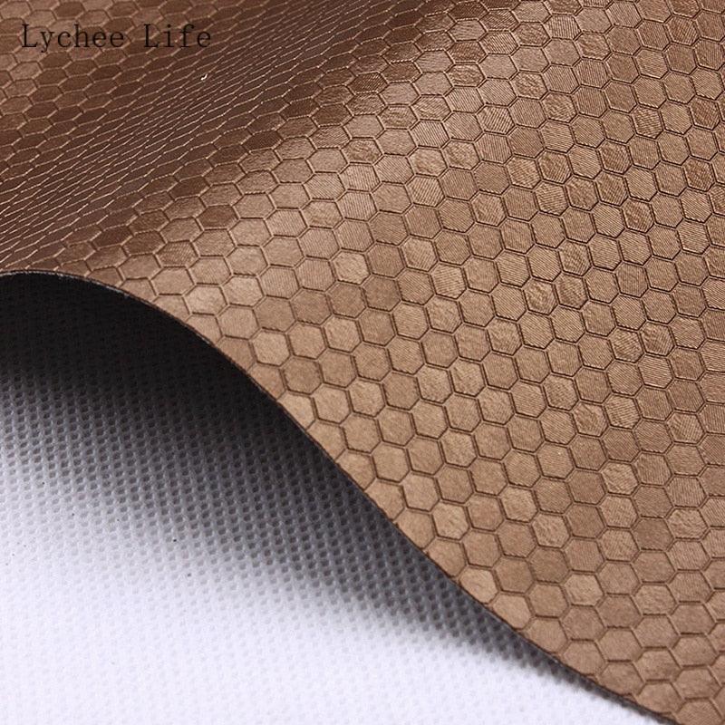Lisslune | Transform your sewing projects with luxurious honeycomb PVC leather fabric