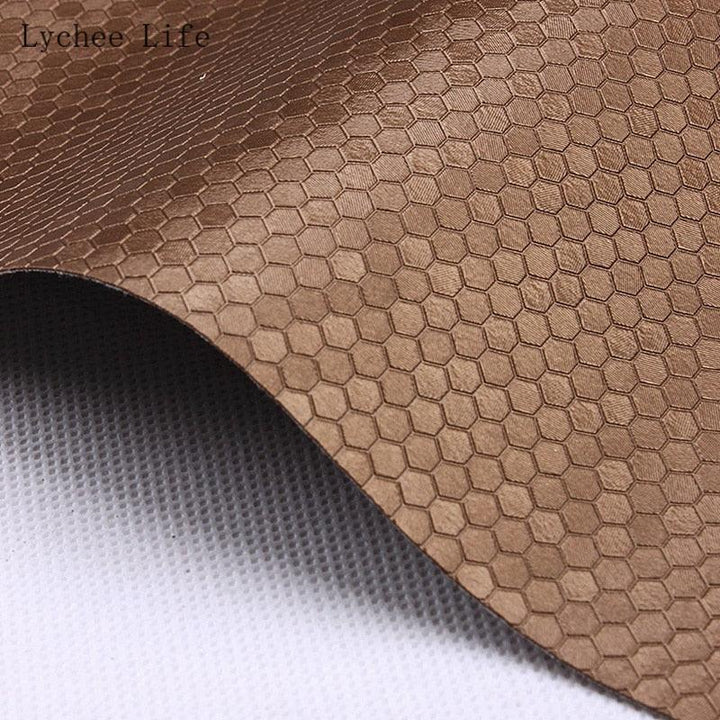 Lisslune | Transform your sewing projects with luxurious honeycomb PVC leather fabric