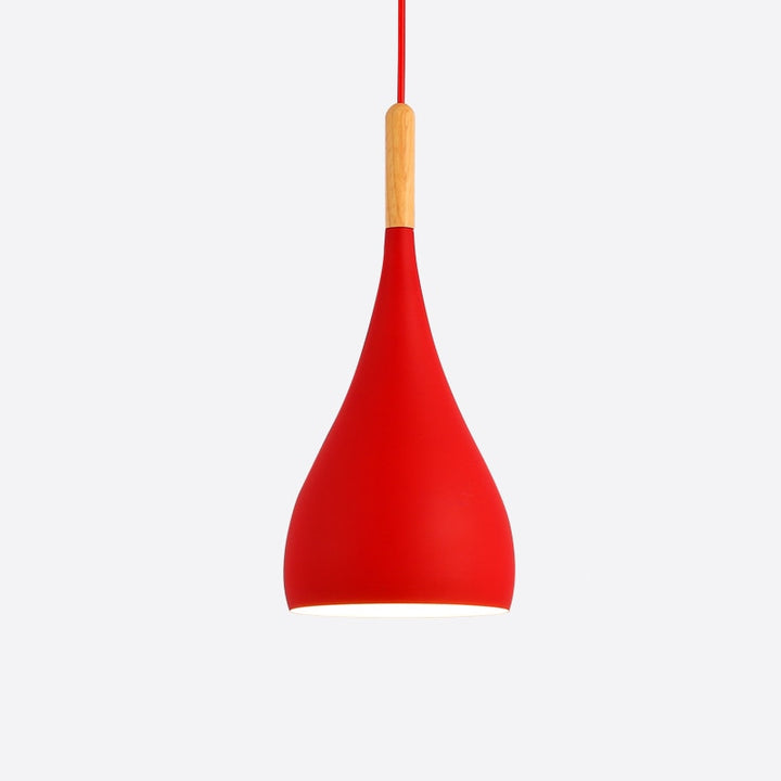 Lisslune | Talon - Modern Drop-Shaped Wooden Pendant Light Scandinavian Ceiling Light