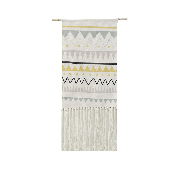 Rynx | Macramé Landscape Wall Tapestry with Handmade Tassels Dormitory Hotel Wall Fabric Blanket Cover Decoration Home Stay Aesthetic Decoration