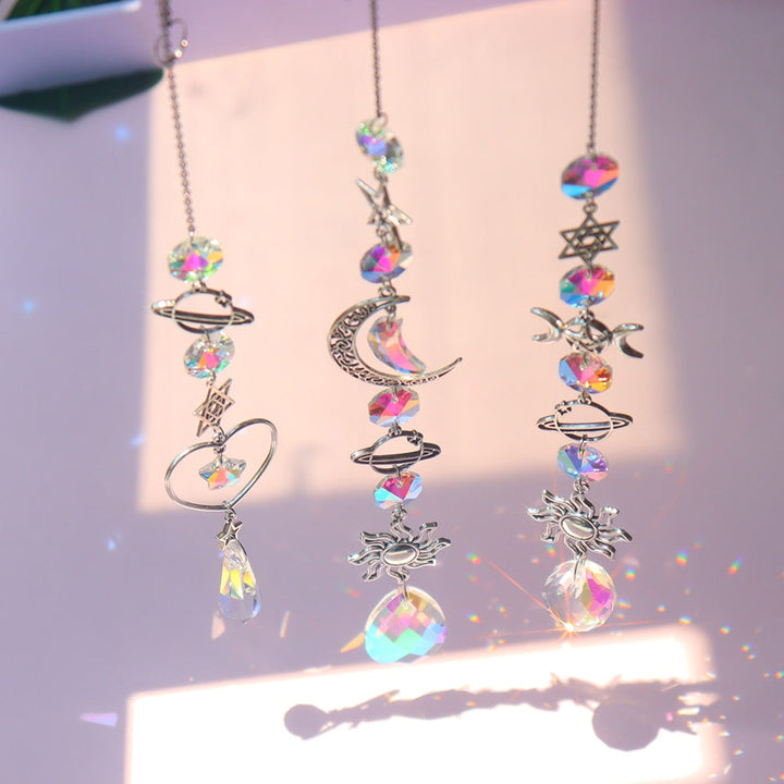 Lisslune | Dream Combo Symphony Crystal Wind Chime Moon Sun Catcher