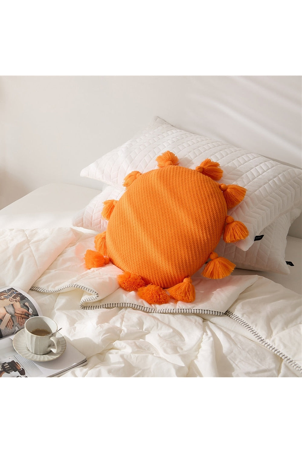 Lisslune | Tassel round seat cushion