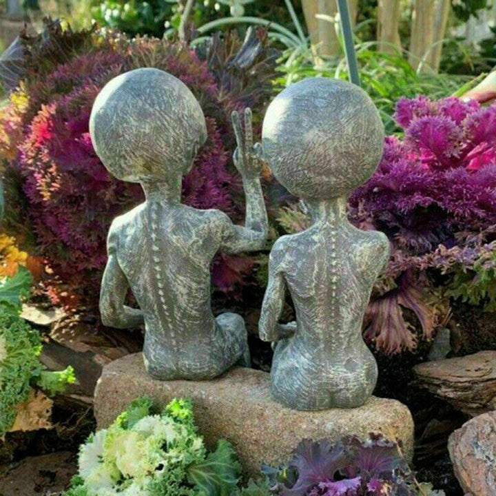 Lisslune | Serene Intergalactic Zen Alien Meditation Sculpture