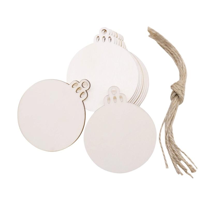 Lisslune | Wooden Christmas Tree Decorations (10 pieces)