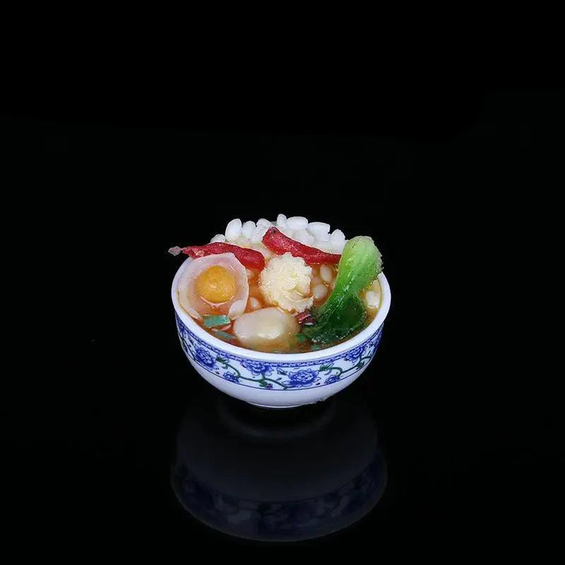 Lisslune | Enchanting Mini Chinese Cuisine Bowl Playset - Cute Decorative Items for Children and Home