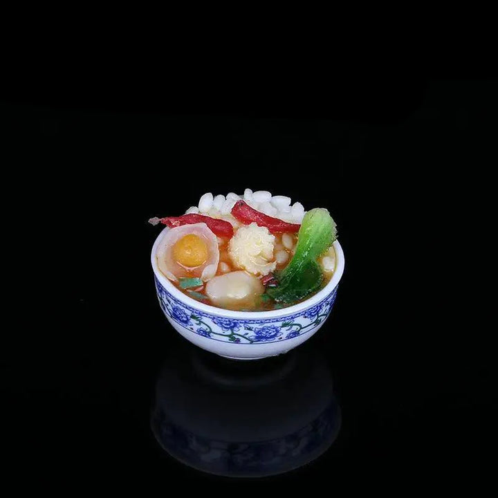 Lisslune | Enchanting Mini Chinese Cuisine Bowl Playset - Cute Decorative Items for Children and Home