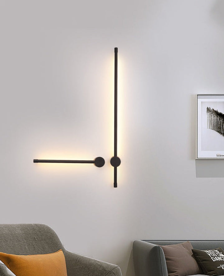 Lisslune | NordicRod – Minimalist Wall Lamp with Plug for Chic Interiors