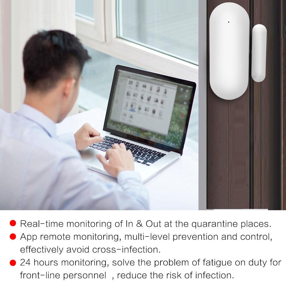 Lisslune | WiFi Door Sensor for Smart Homes - Voice Control Compatible with Alexa & Google Assistant