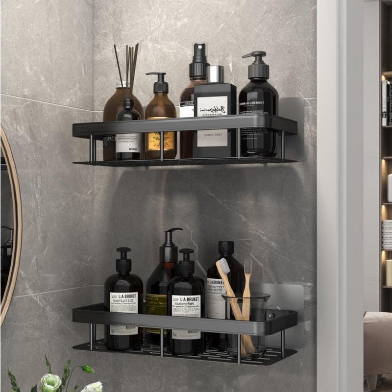 Lisslune | Stylish Wall-Mounted Space Aluminum Shower Organizer: Premium Bathroom Caddy