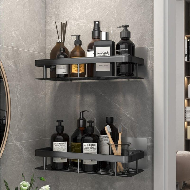 Lisslune | Stylish Wall-Mounted Space Aluminum Shower Organizer: Premium Bathroom Caddy