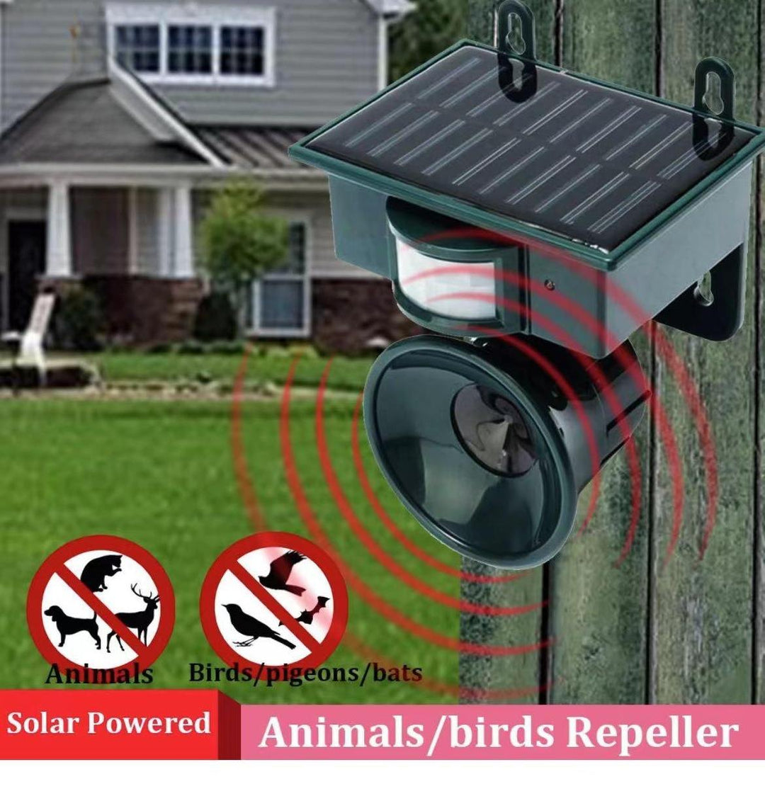Lisslune | TerraGuard – Weatherproof Solar Bird Repeller with PIR Motion Sensor & Natural Sound Deterrent