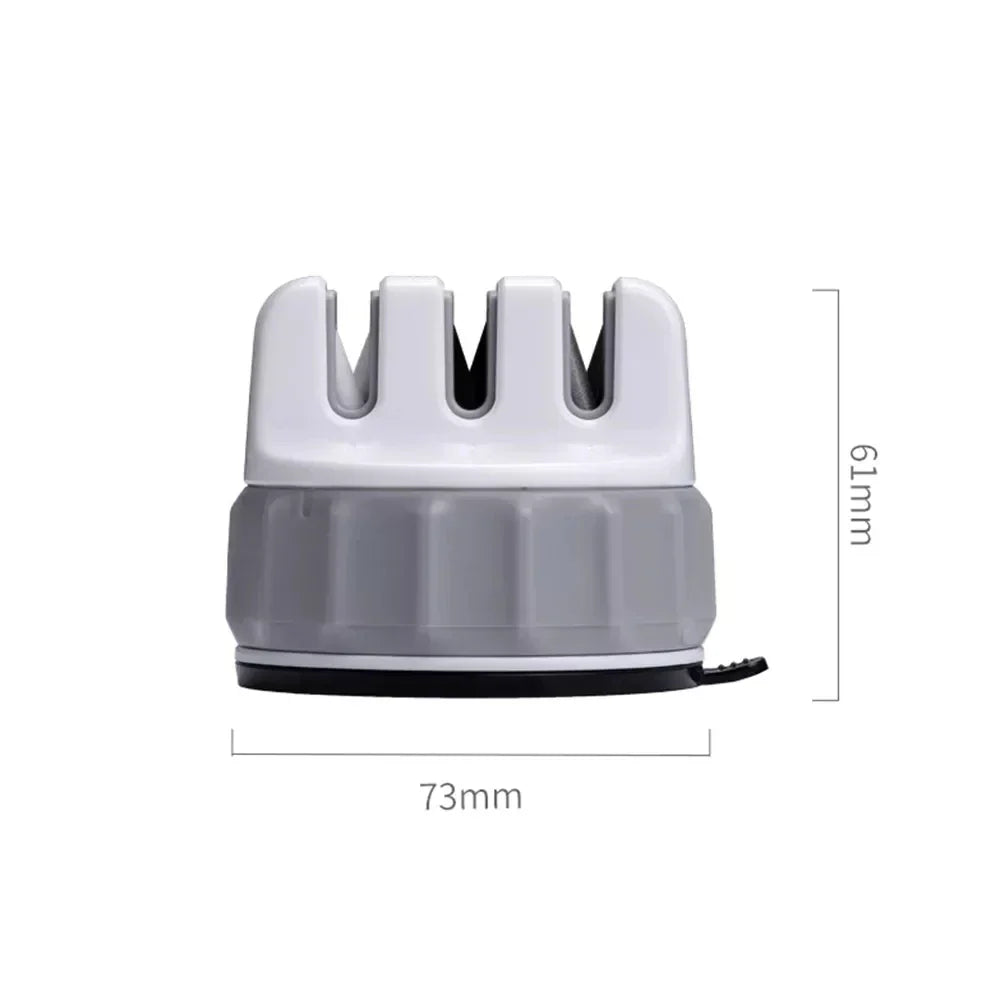 Lisslune | Triple Wheel Whetstone Super Suction Mini Knife Sharpener