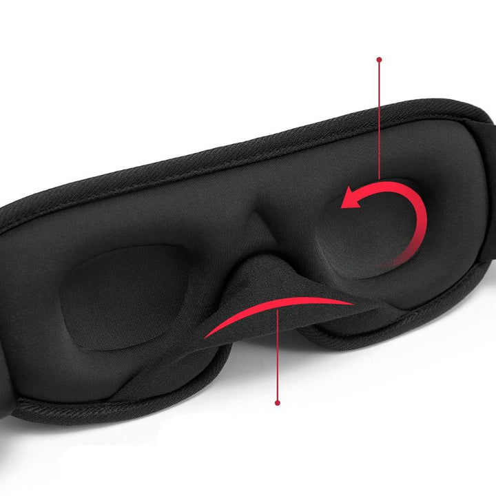 Lisslune | 3D Sleep Mask | Light Blocking and Soft Padded