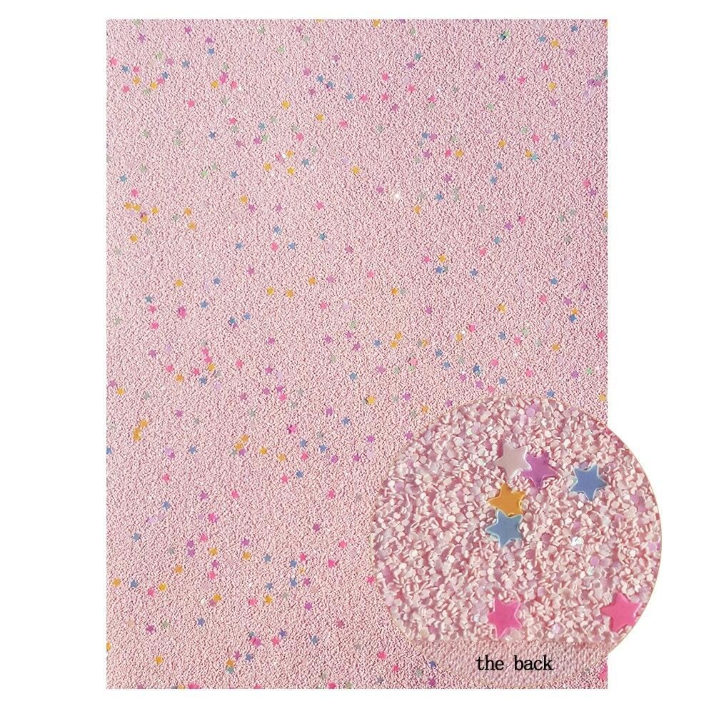 Lisslune | Sparkling Pink Faux Leather Crafting Sheets - Elevate your DIY projects