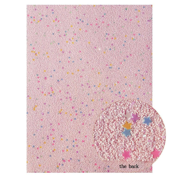 Lisslune | Sparkling Pink Faux Leather Crafting Sheets - Elevate your DIY projects