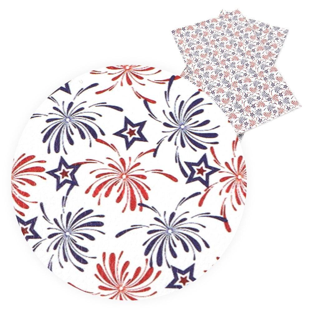 Lisslune | Patriotic Synthetic Leather Craft Material - 20*33cm