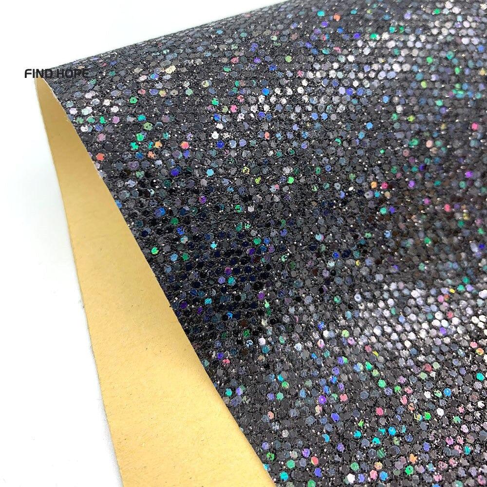 Lisslune | Sparkling Diamond Glitter Synthetic Leather Craft Sheets - Elevate your DIY projects