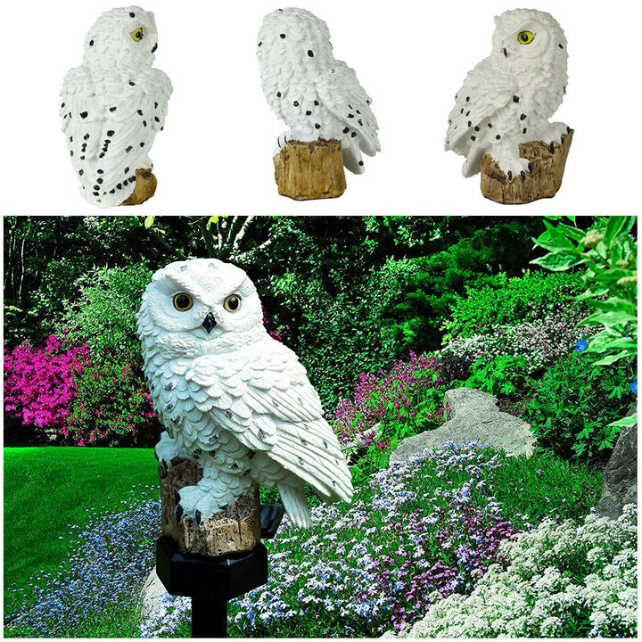 Lisslune | Solar Garden Light Owl – LED Outdoor Light for Garden, Terrace and Balcony, weatherproof