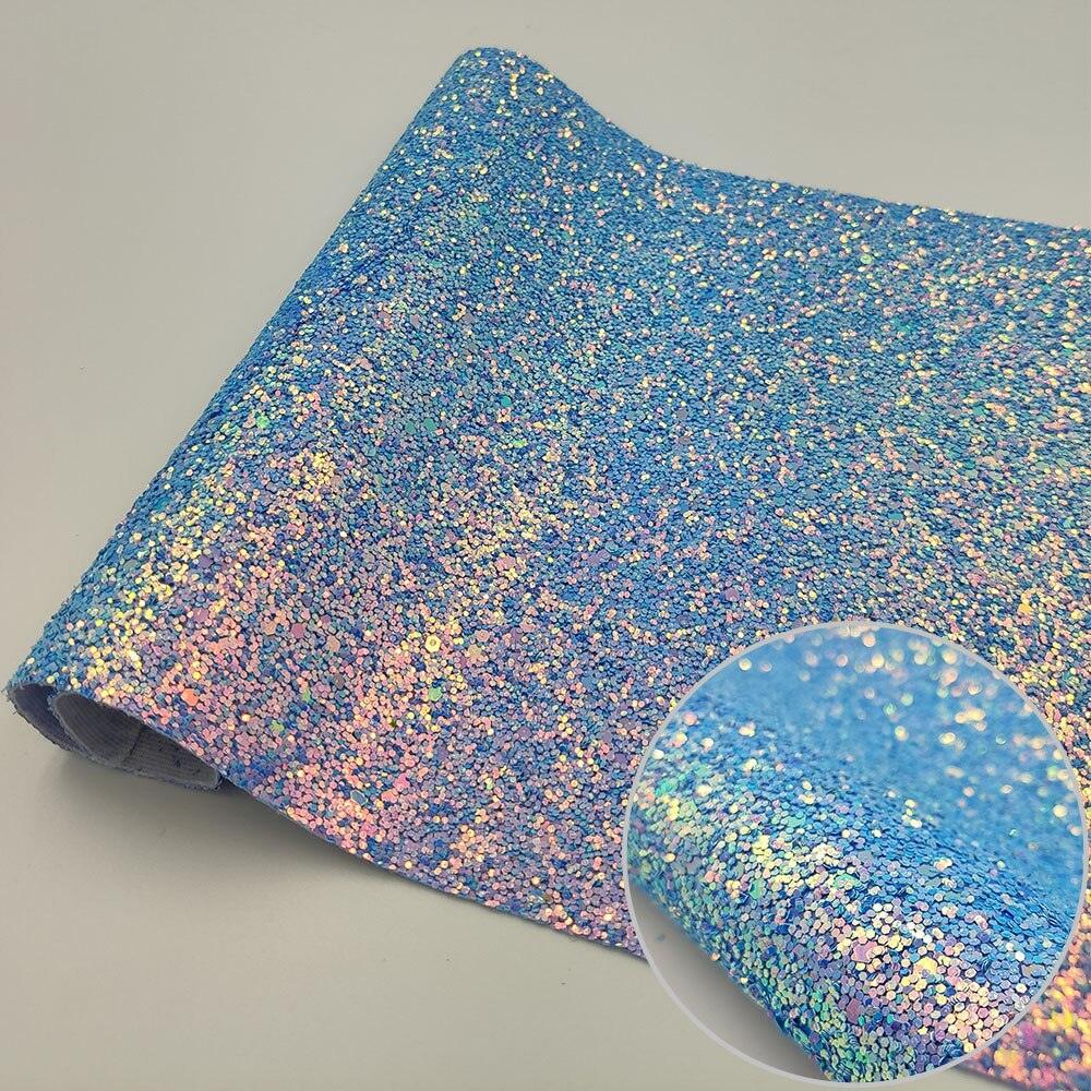 Lisslune | Shiny Gem Star Chunky Glitter Synthetic Leather - Premium Craft Vinyl