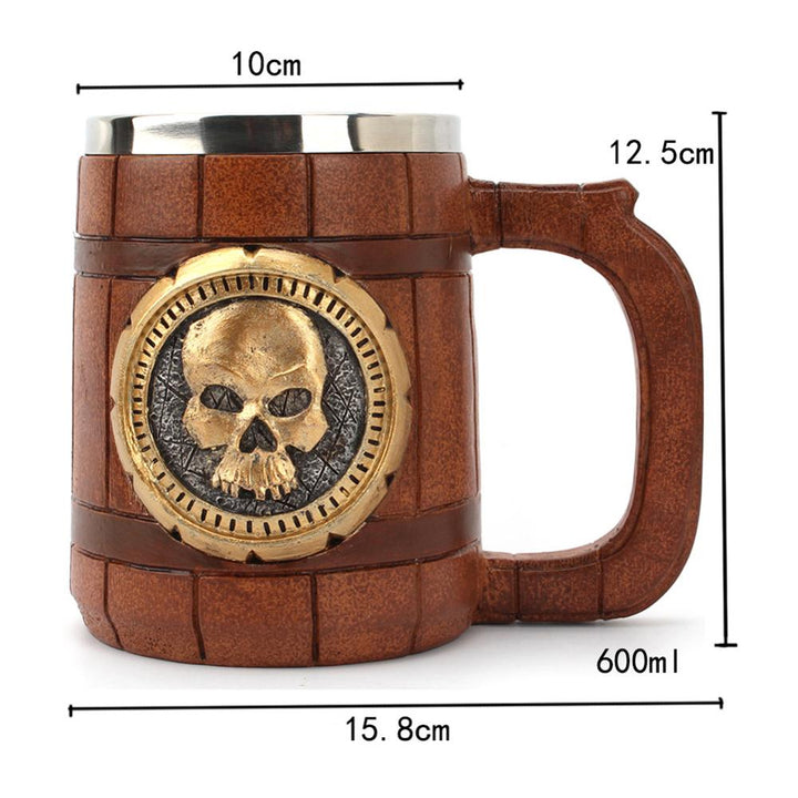 Lisslune | Ancient Time Stainless Steel Wooden Mug