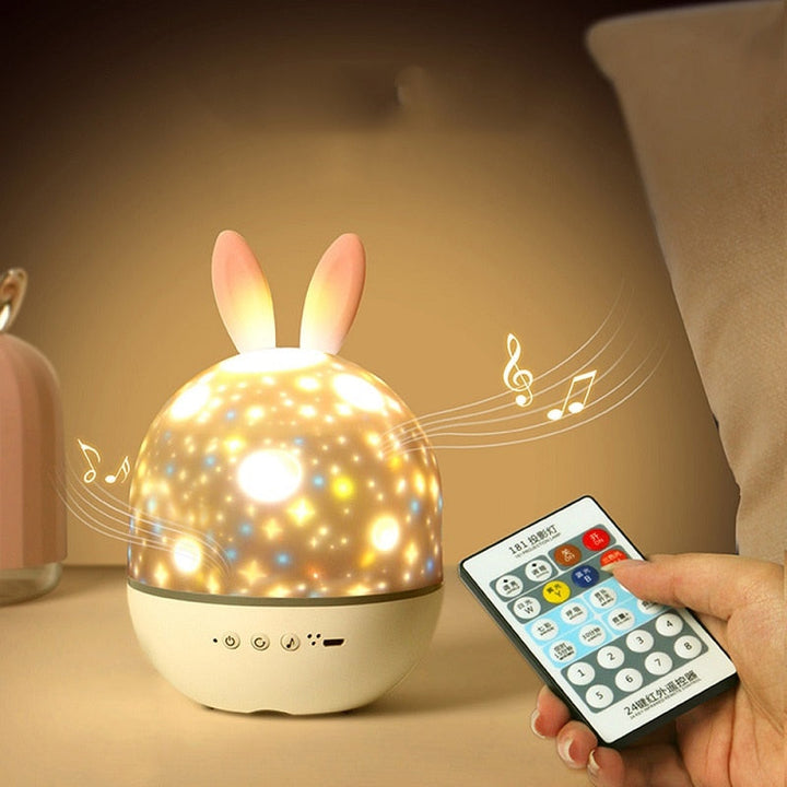 Lisslune | LED Universe Stars Bunny Projector Night Light