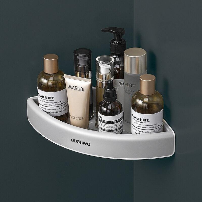 Lisslune | Corner Space-Saving Bathroom Organizer: Stylish and Safe Caddy Solution