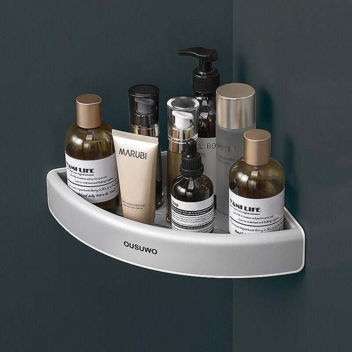 Lisslune | Corner Space-Saving Bathroom Organizer: Stylish and Safe Caddy Solution