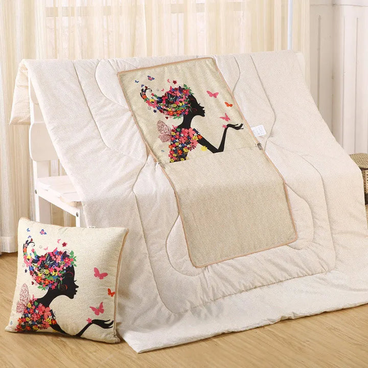 Lisslune | Cozy Convertible Pillow Quilt Combo Blanket