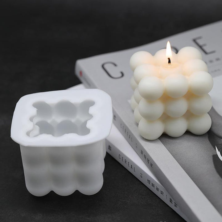 Lisslune | Serene Soy Candle Making Kit with 3D Cube Mold for Aromatherapy