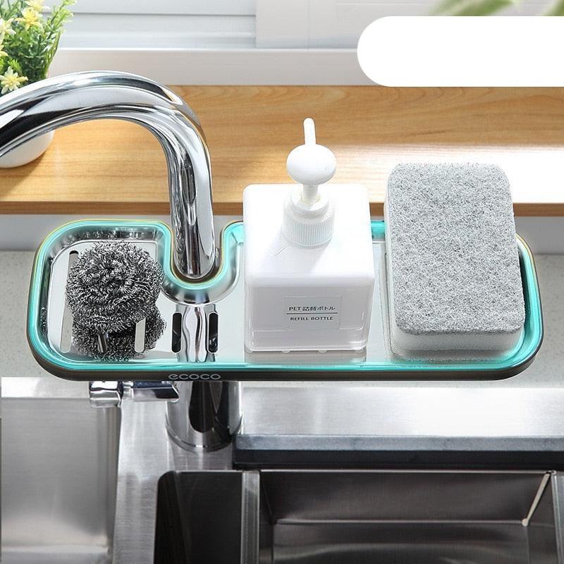 Lisslune | Versatile sponge and soap organizer with efficient drainage