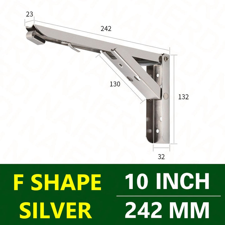 Lisslune | Wall-Mounted Foldable Shelf Organizer Bracket