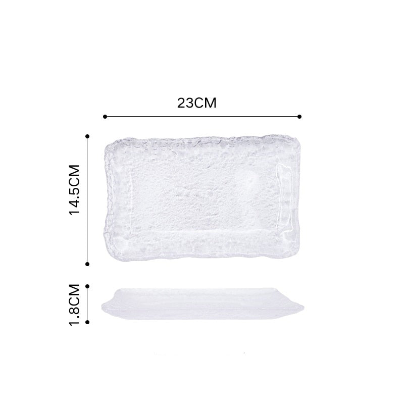 Lisslune | Nordic Frozen Style Glass Plates