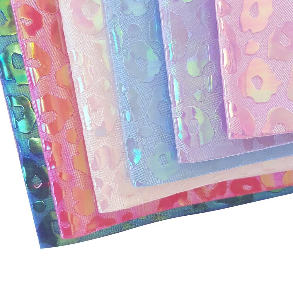 Lisslune | Colorful Leopard Print Synthetic Leather Craft Sheets - DIY Creativity Kit, 22*30CM