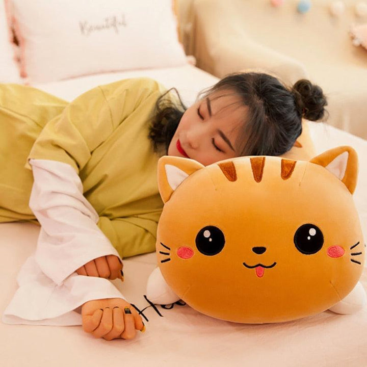 Lisslune | Shadowy Cartoon Cat Plush Body Pillow Series - Multiple Sizes for Cozy Comfort