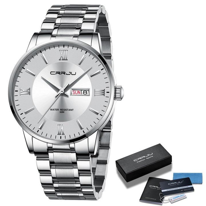 Lisslune | Men's Luxury Waterproof Sports Watch – Stainless Steel Quartz Chronograph