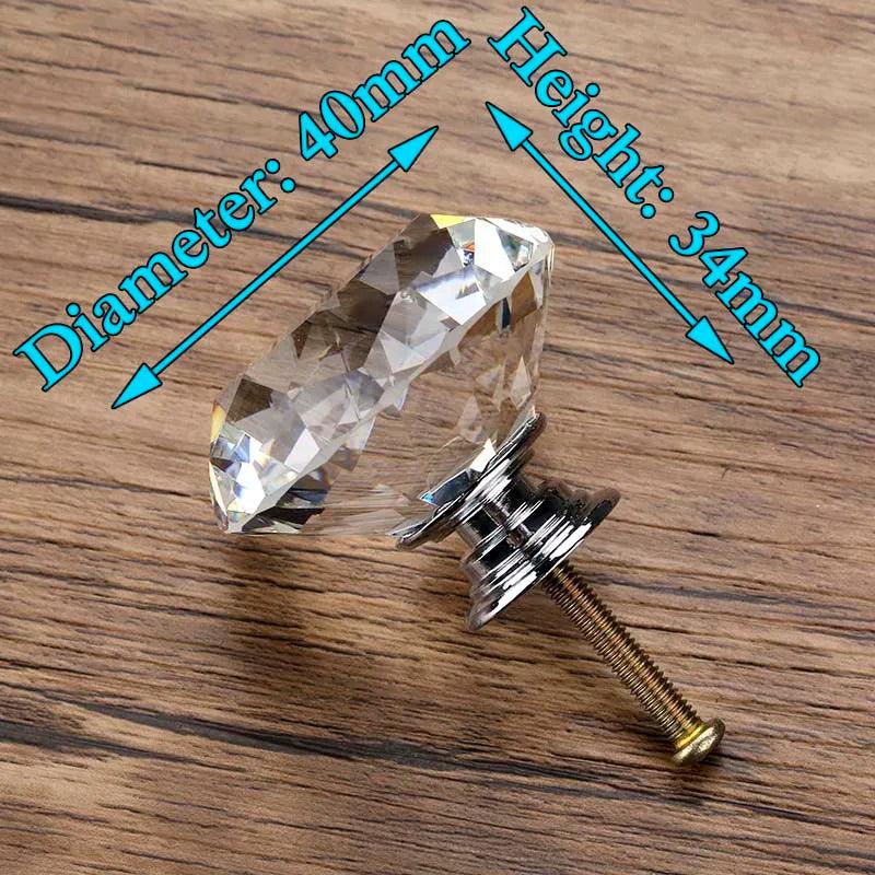 Lisslune | Glamorous Rainbow Crystal Glass Cabinet Knobs for Elegant Home Style