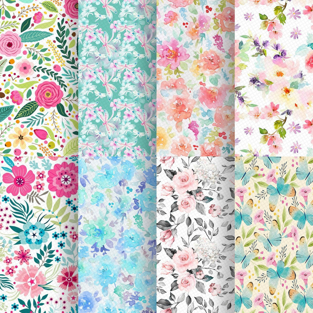Lisslune | Floral Fantasy Synthetic Leather Craft Kit - Ignite your DIY imagination