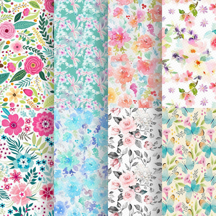 Lisslune | Floral Fantasy Synthetic Leather Craft Kit - Ignite your DIY imagination