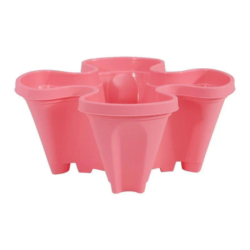 Lisslune | Space-saving stackable plant pots – Vertical planting system with wheels