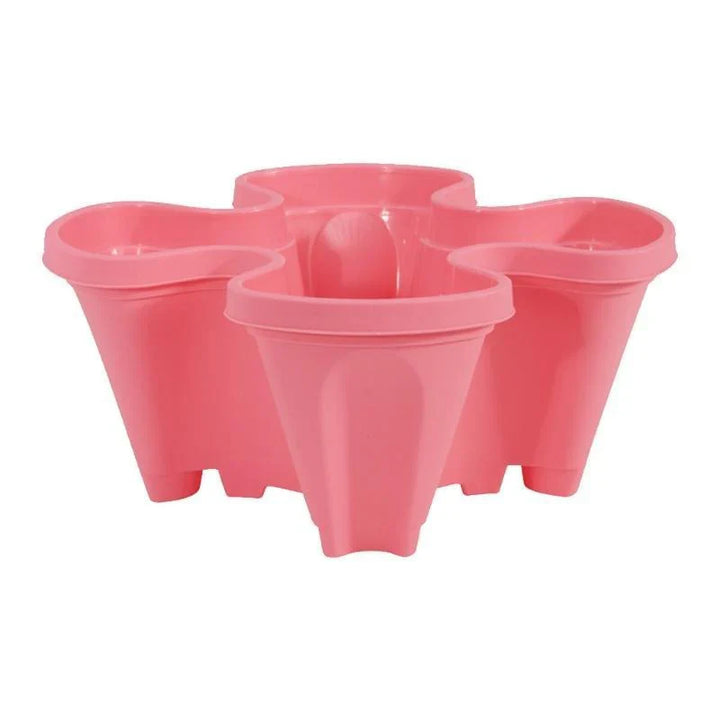 Lisslune | Space-saving stackable plant pots – Vertical planting system with wheels