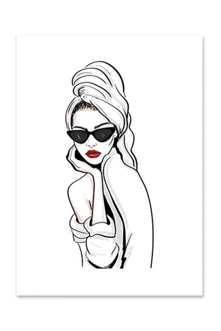 Lisslune | Lip Canvas Poster