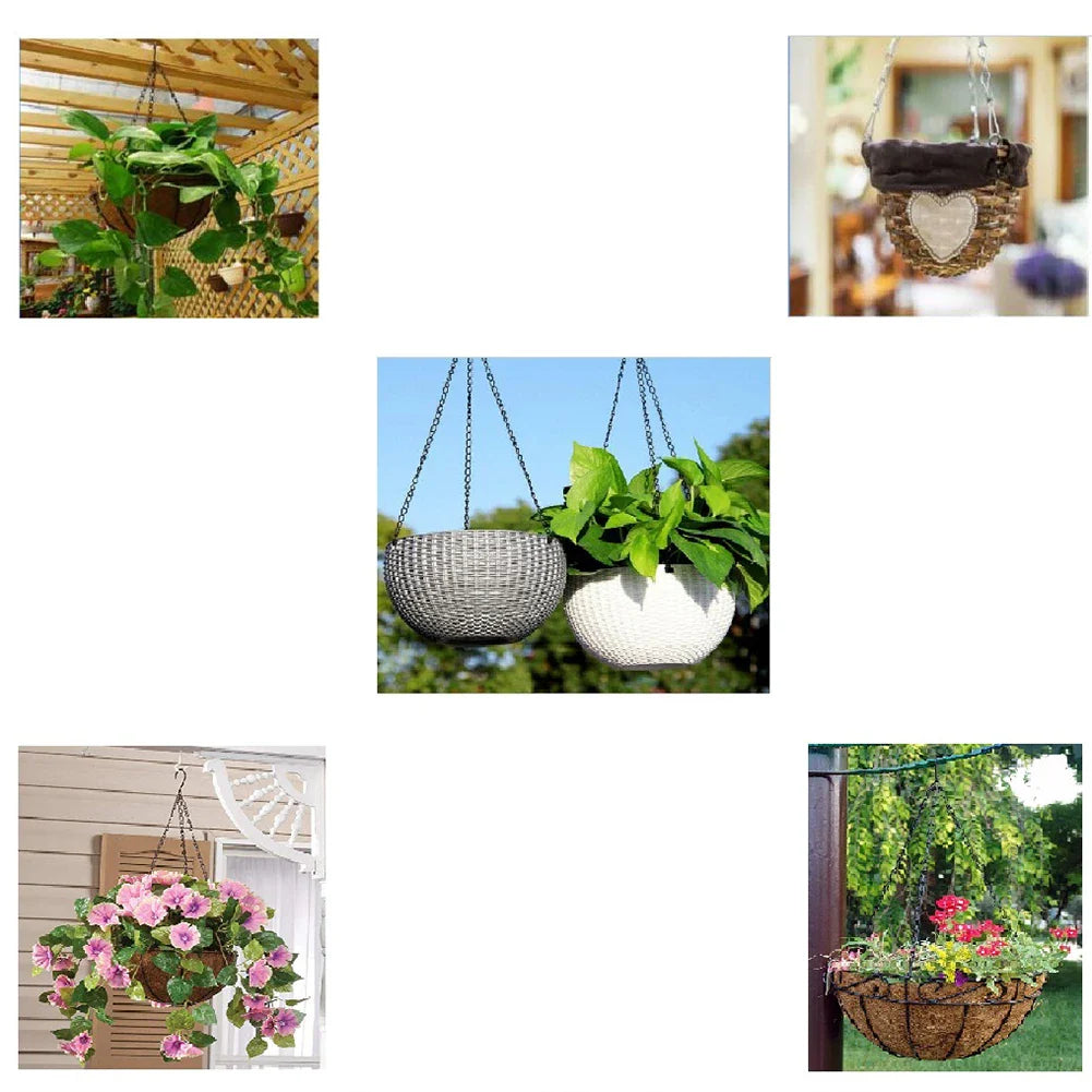Lisslune | Stable Plant Hangers with Chains – Robust Suspension for Flower Pots and Garden Plants